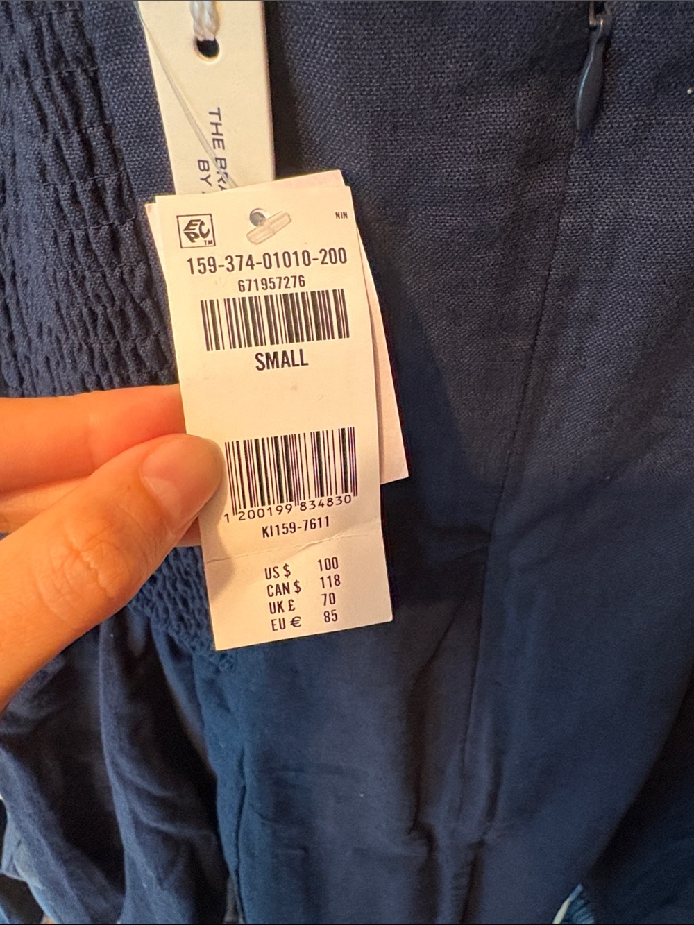 Abercrombie & Fitch Linen-Blend A&F Dylan Bra-Free Mini Dress - Small - Picture 9 of 9